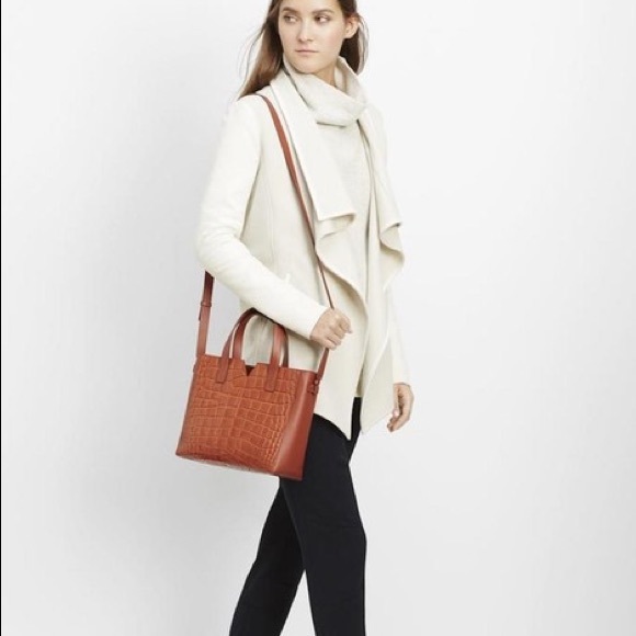 Vince Signature croc embossed Mini Tote EUC - Picture 7 of 8